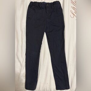 Polo by Ralph Lauren Girl’s Navy Blue Cotton Chinos, Adjustable Waist Size 6X